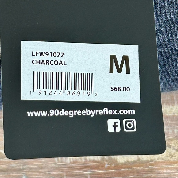 90 Degree by Reflex Charcoal Hoodie - NEW - Picture 4 of 9